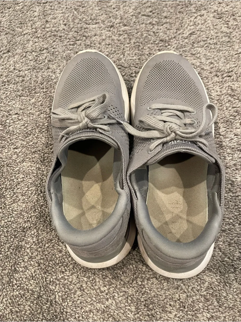 Kizik Athens Hands Free Sneakers Gray Men’s 8.5 Women’s 10 Slip On Shoes